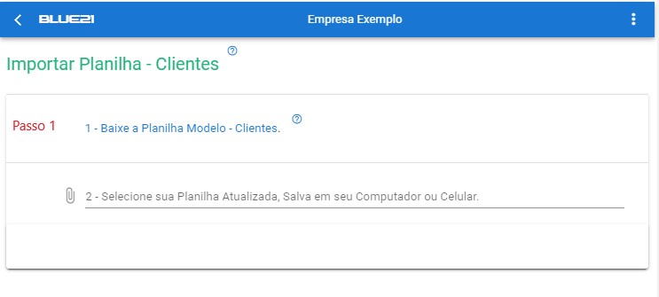 Importar Planilha de Cliente - passo-1