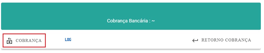 Cobrança Bancária - Menu