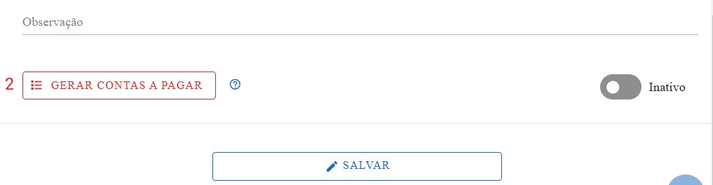 Gerar Contas A Pagar - botao