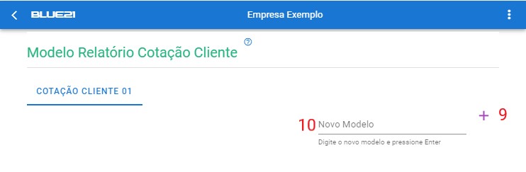 Configurar Relatório Cotação Cliente - novo