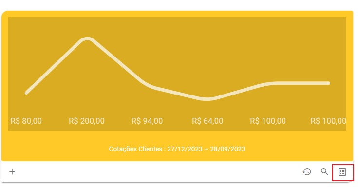 Relatoria Cotação Cliente - Menu