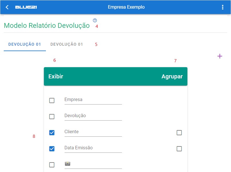 Configurar Relatório Devolução Cliente - Inicio