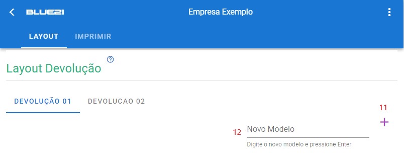 Configurar Layout Devolução Cliente - novo