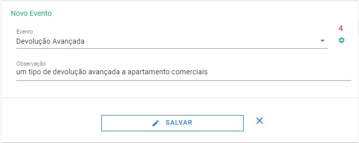 Eventos Devolução Cliente - Novo