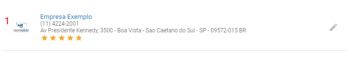 Alterar Empresa - Selecao