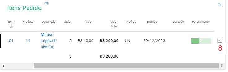 Controlar Pedidos com Faturamento Pendente - fechar