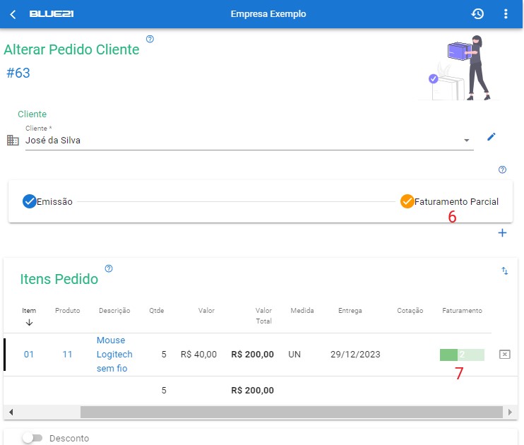 Controlar Pedidos com Faturamento Pendente - pedido