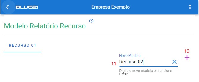 Configurar Relatório Recurso - novo