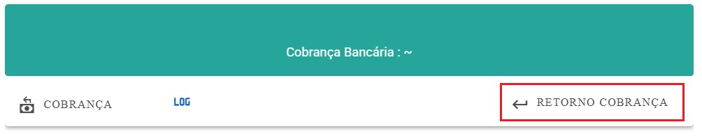 Retorno Cobrança Bancária - Menu